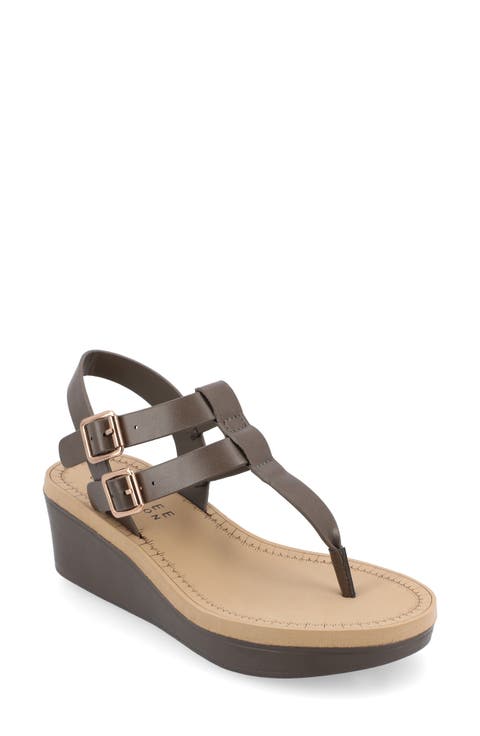 JOURNEE Bianca Wedge Sandal (Women)