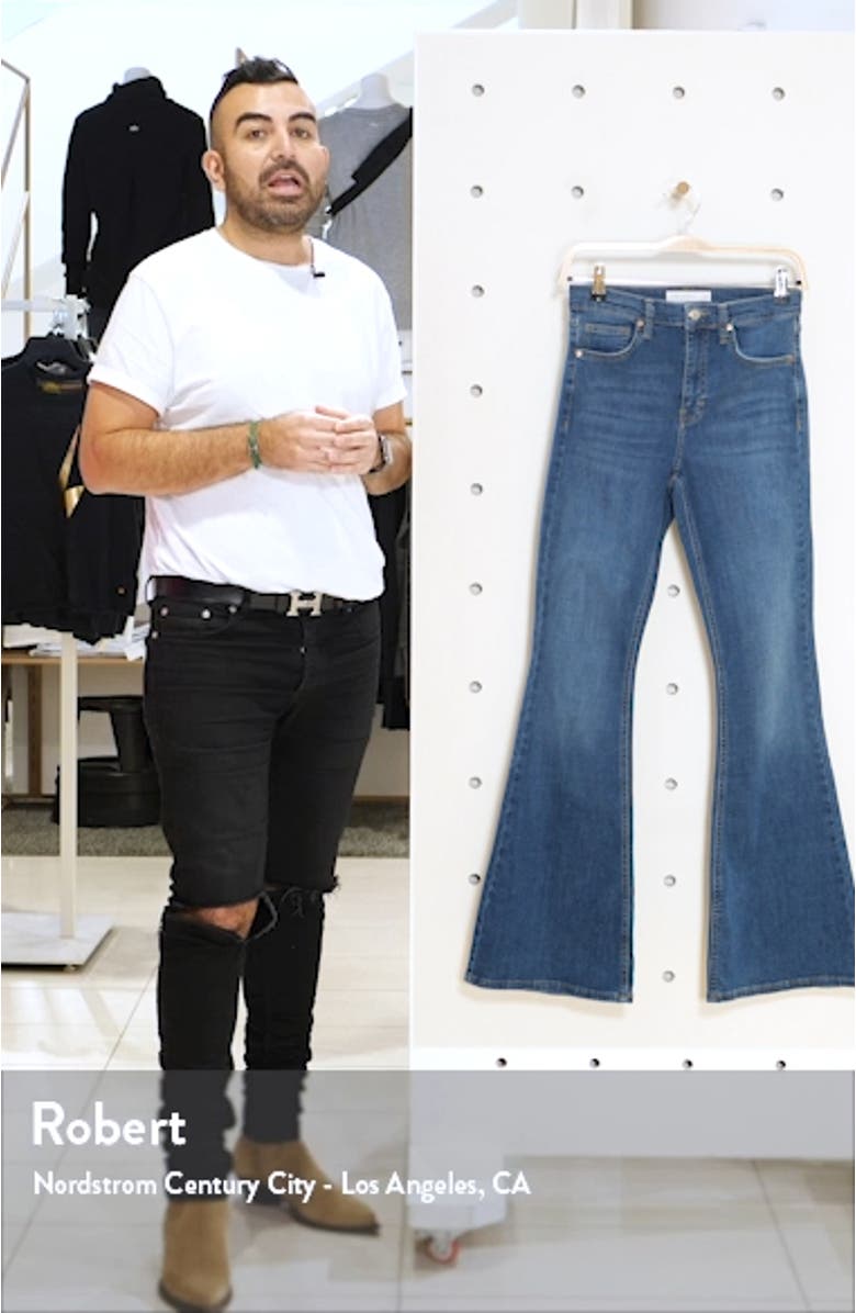 Jamie High Waist Flare Leg Jeans, sales video thumbnail