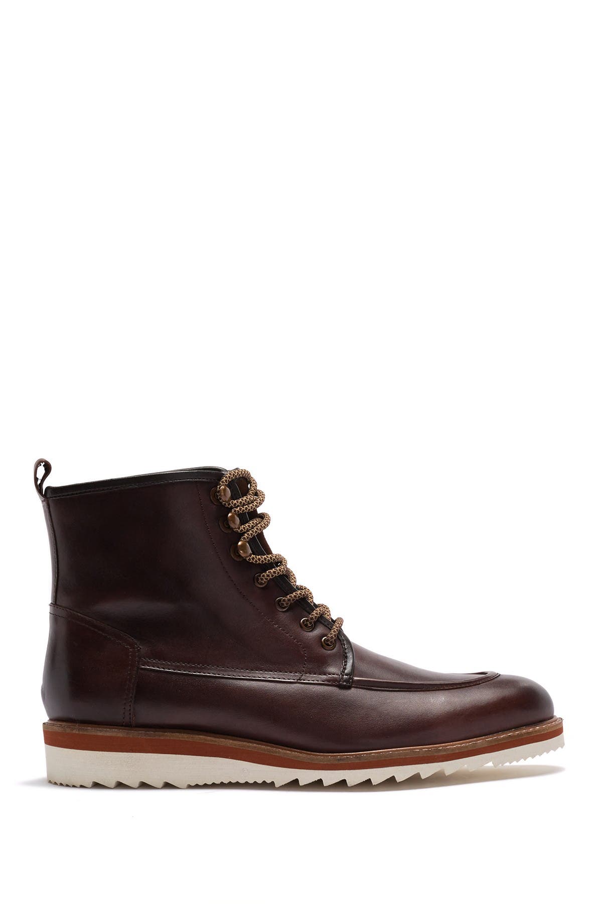 Jimara Leather Faux Fur Lined Boot, Alternate, color, BROWN