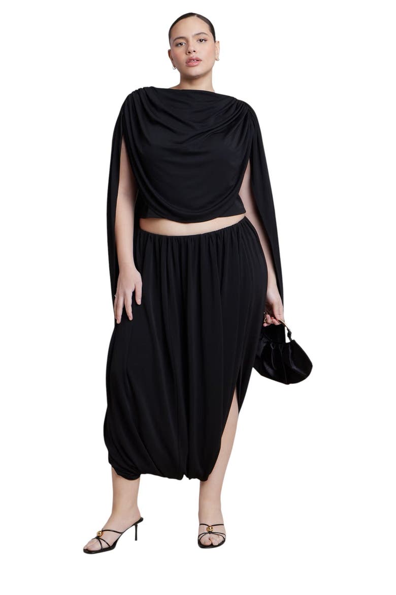 Super Draped Pant, Alternate, color, BLACK ONYX