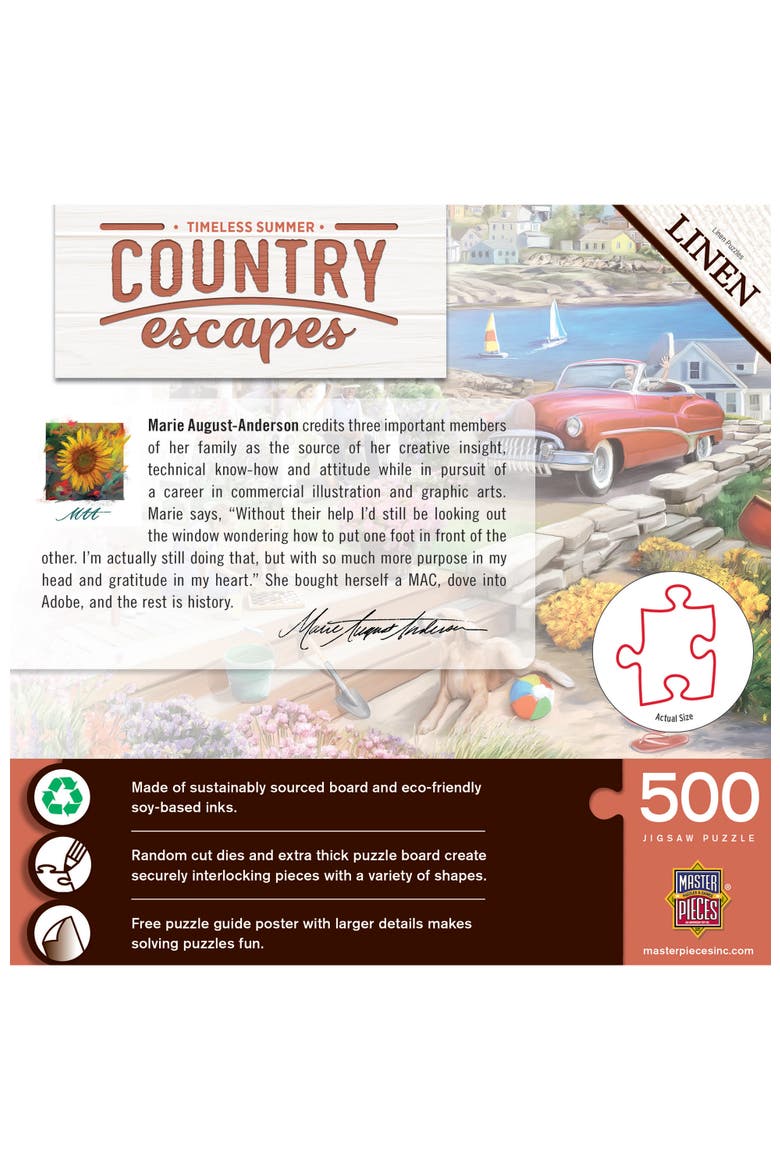 Timeless Summer 500 Piece Jigsaw Puzzle, Alternate, color, Multicolor