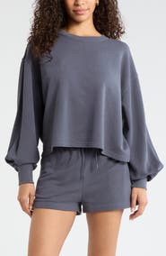 Zella Go Easy French Terry Crewneck Sweatshirt