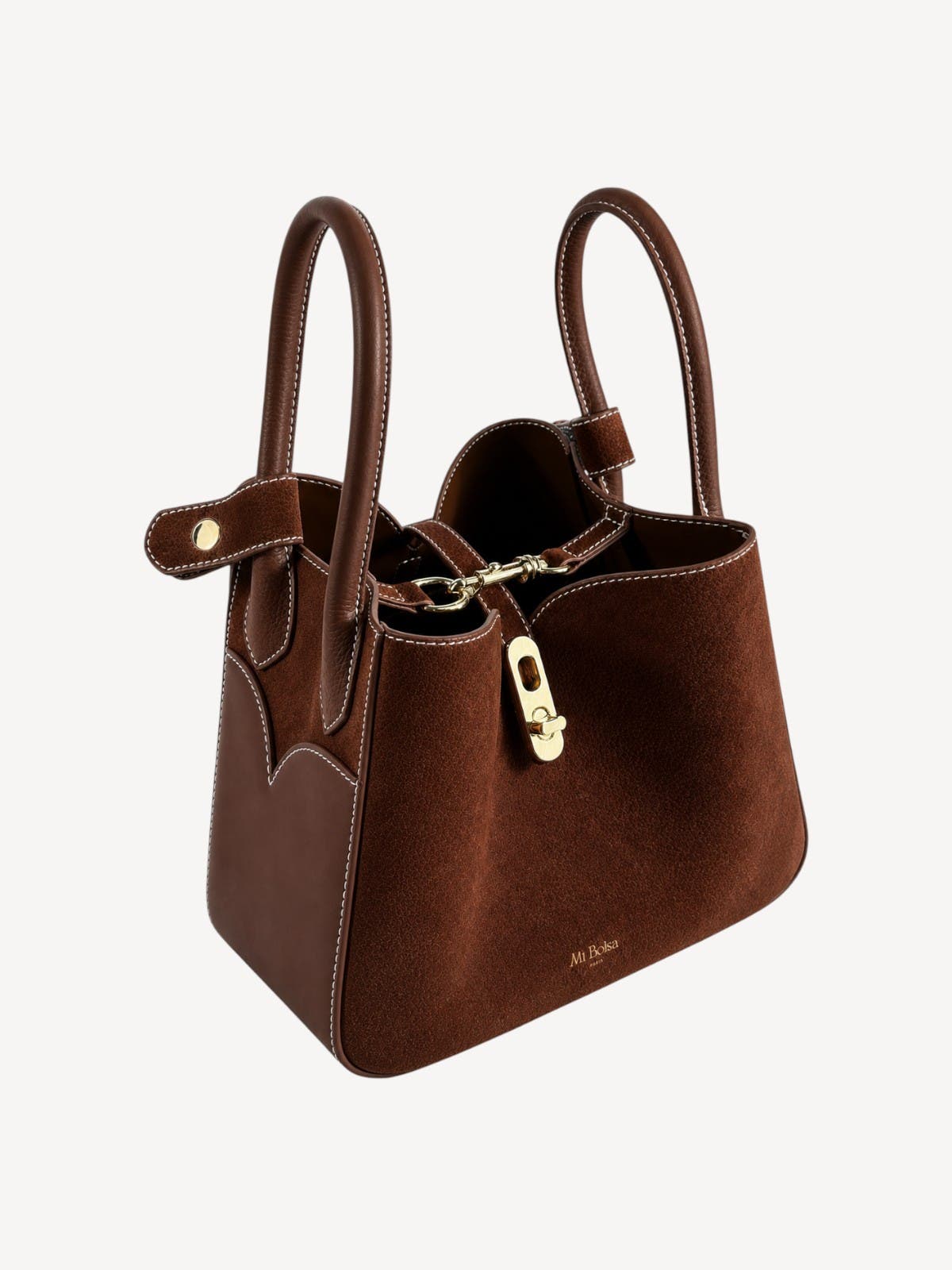 Cotswolds Genuine Suede Leather Shoulder Bag, Alternate, color, Brown