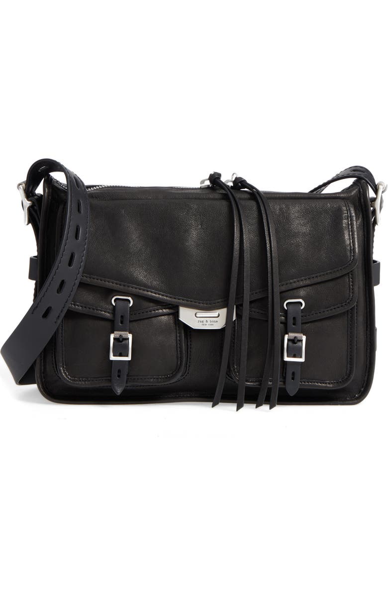 rag & bone Field Leather Messenger Bag, Main, color,