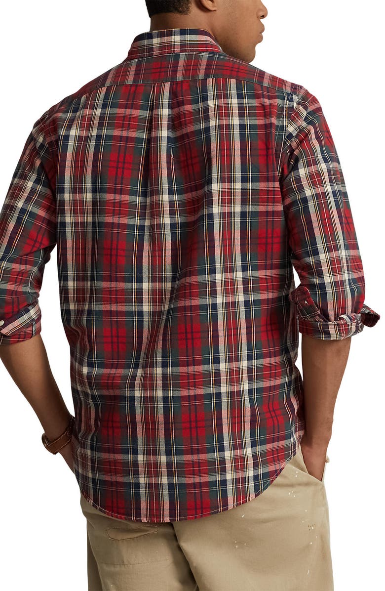 Polo Ralph Lauren Classic Fit Plaid Button-Down Oxford Shirt, Alternate, color, 