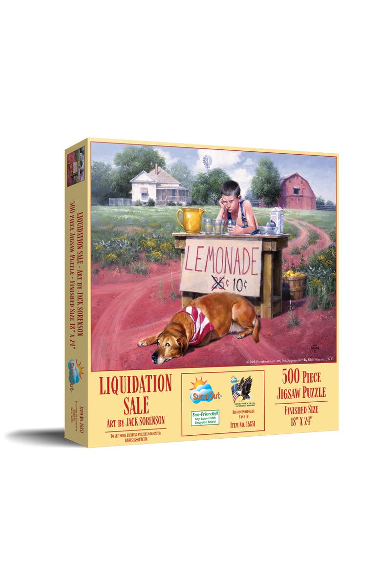 Liquidation Sale Lemonade Stand 500 piece Jigsaw Puzzle for Adults, Main, color, Multicolor