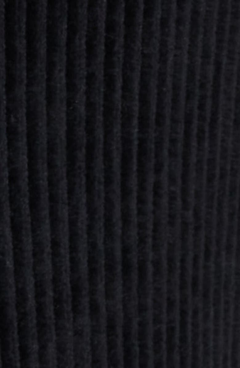 Hue High Waist Corded Knit Straight Leg Pants, Alternate, color, Black