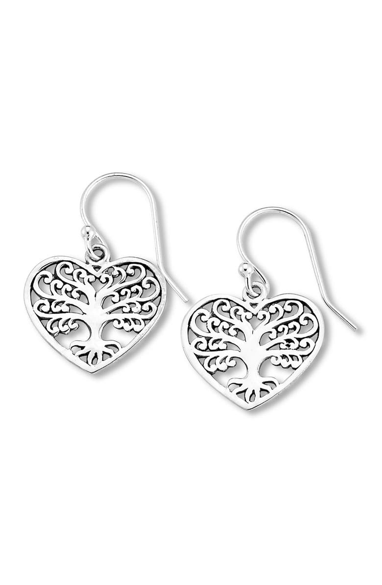 SAMUEL B. Sterling Silver Tree of Life Drop Earrings, Main, color,