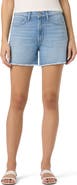 Joe's Crystal Embellished Relaxed Denim Cutoff Shorts
