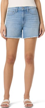 Joe's Crystal Embellished Relaxed Denim Cutoff Shorts