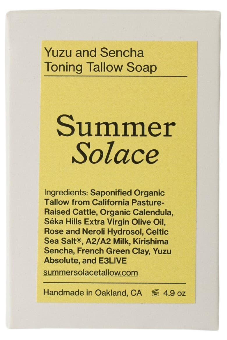 Yuzu and Sencha Toning Bar Soap with E3Live, Alternate, color, Green
