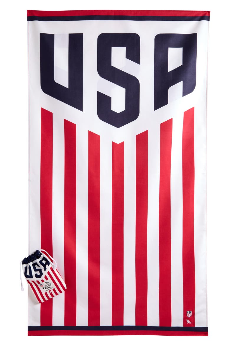 Team USA Beach Towel, Main, color, BLUE