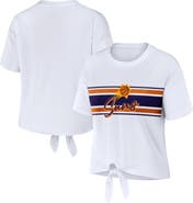 WEAR by Erin Andrews Women's WEAR by Erin Andrews White Phoenix Suns Tie-Front T-Shirt