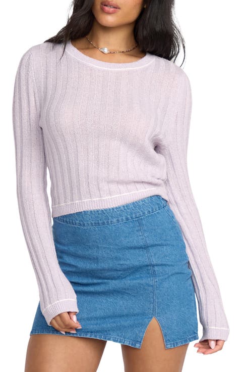 Clare Rib Crop Sweater