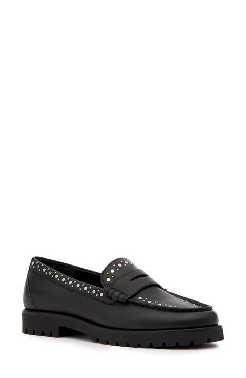 Ellis Stud Penny Loafer (Women)