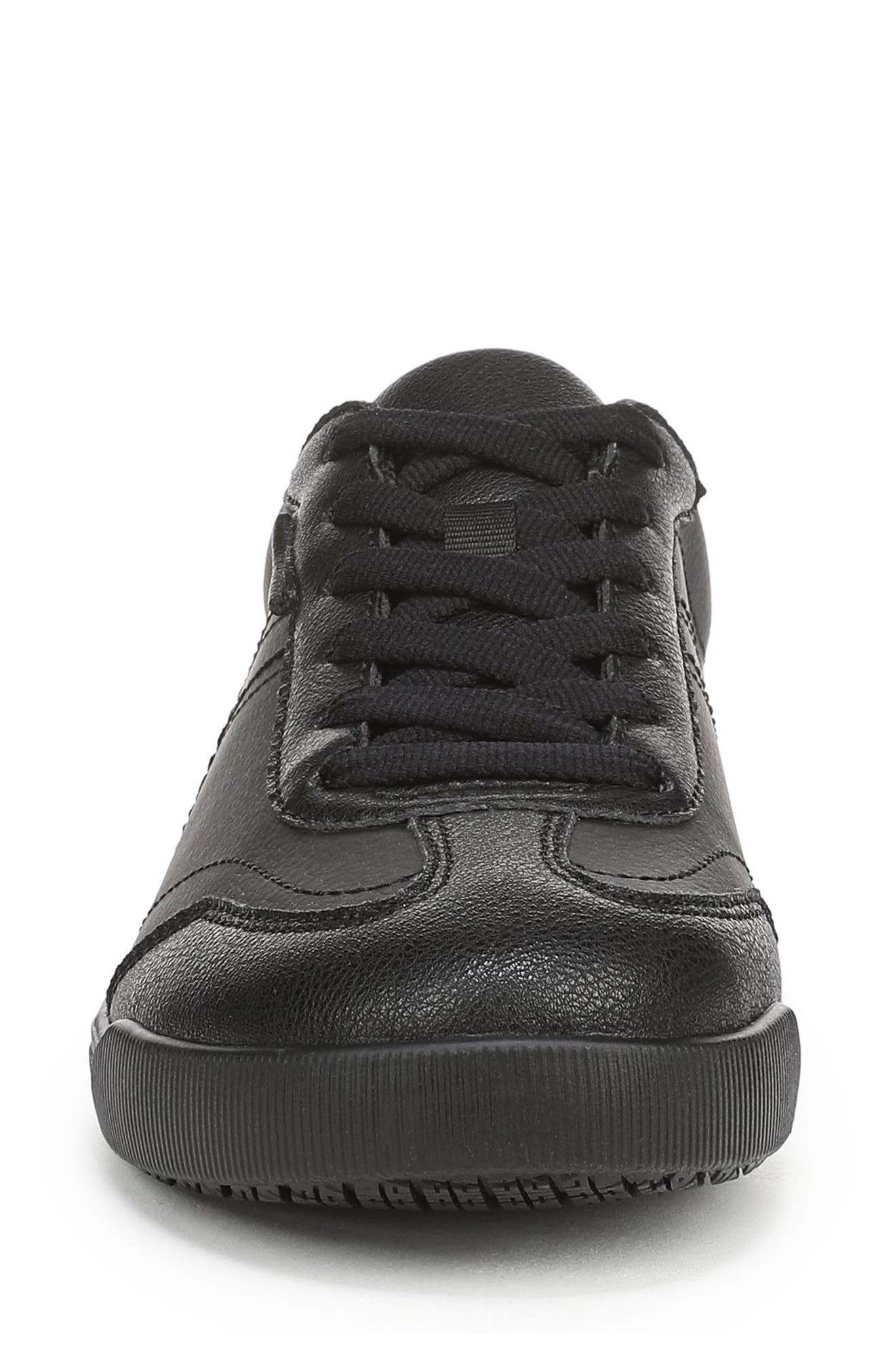 Dr. Scholl's Be True SR Leather Sneaker, Alternate, color, Black Leather