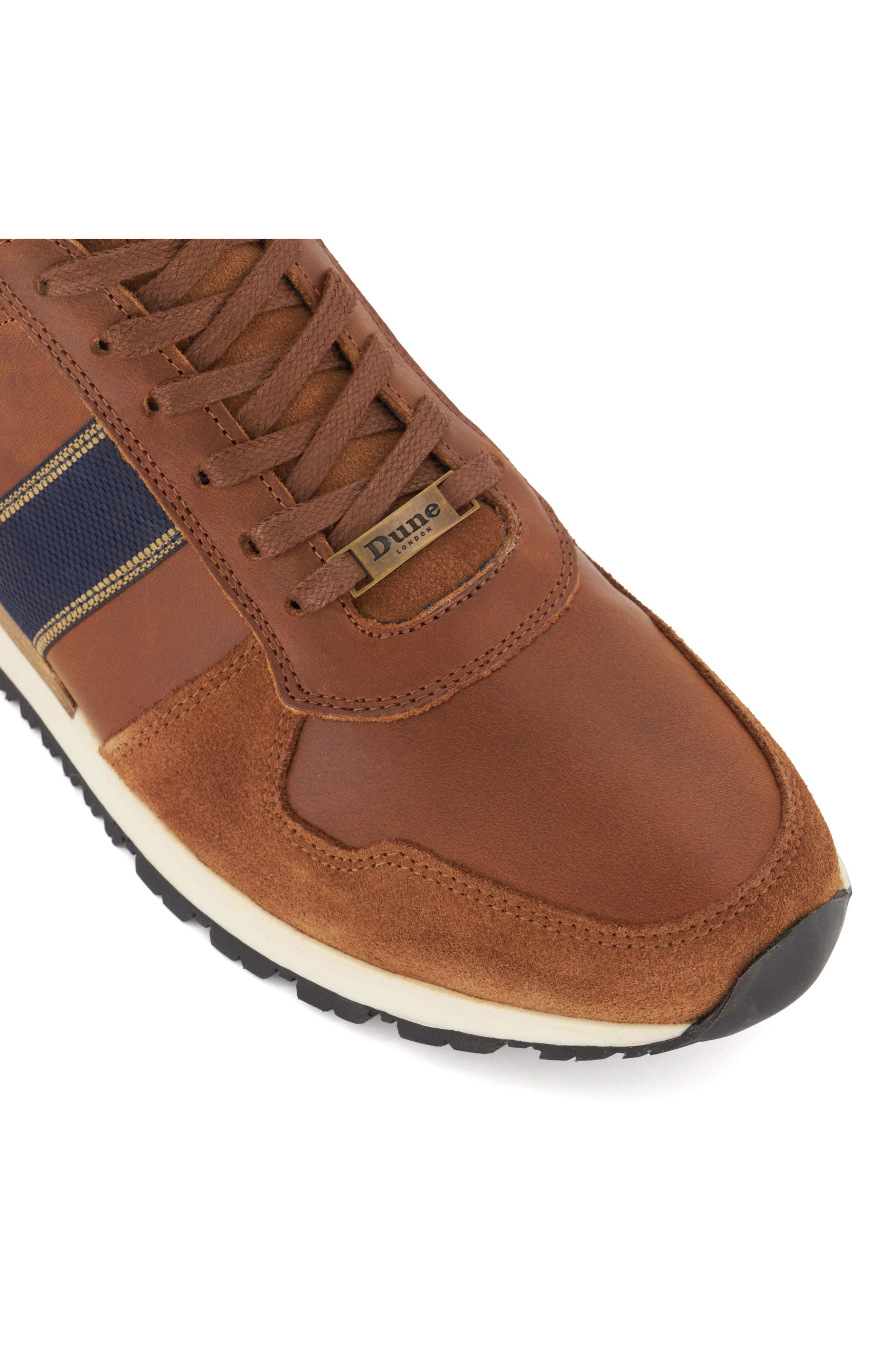 Dune London Treck Sneaker, Alternate, color, Dark Tan