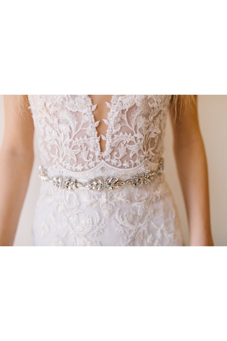 Beatrix Bridal Belt, Alternate, color, Silver