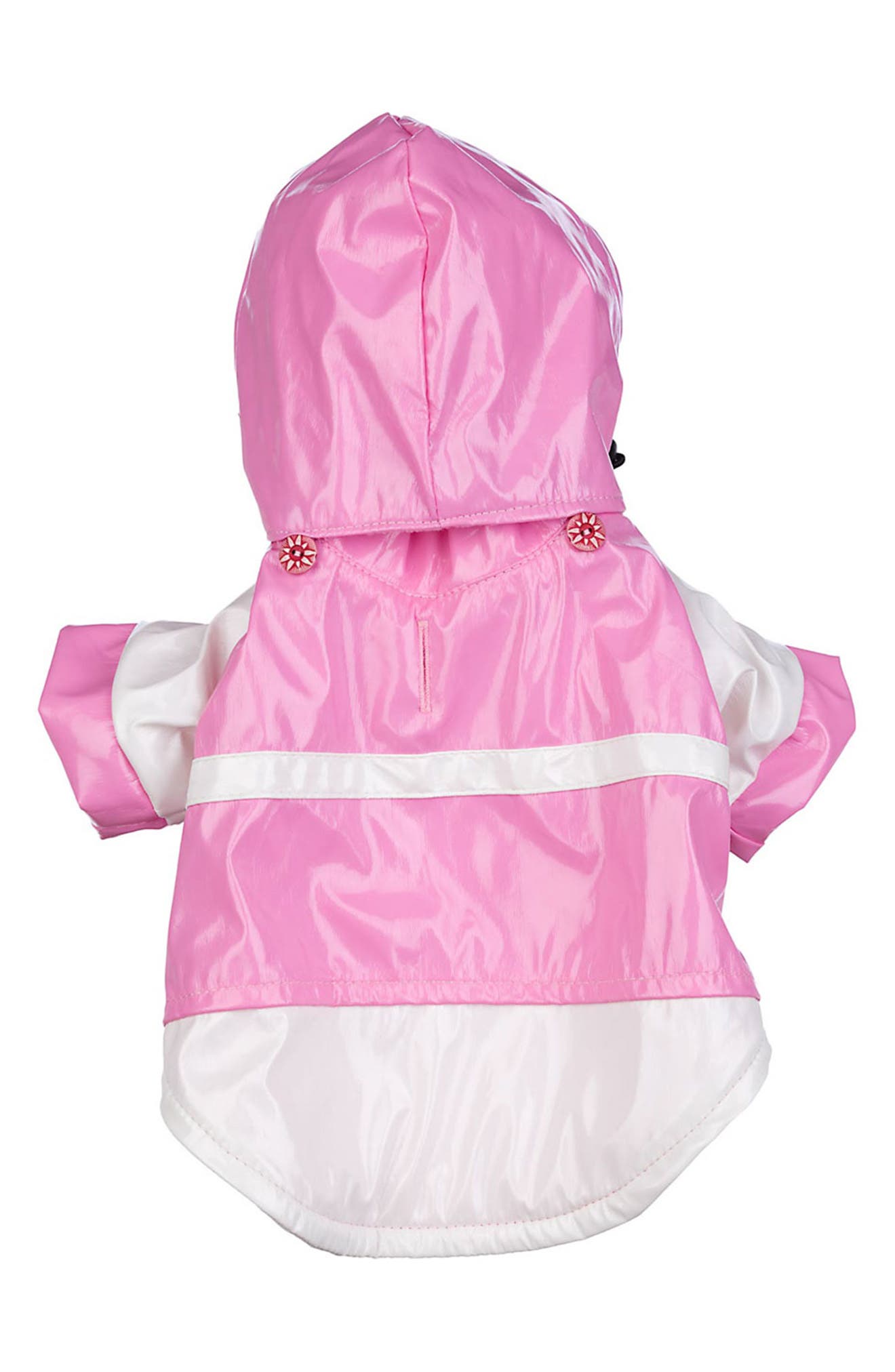 PET LIFE Two-Tone Adjustable Dog Raincoat