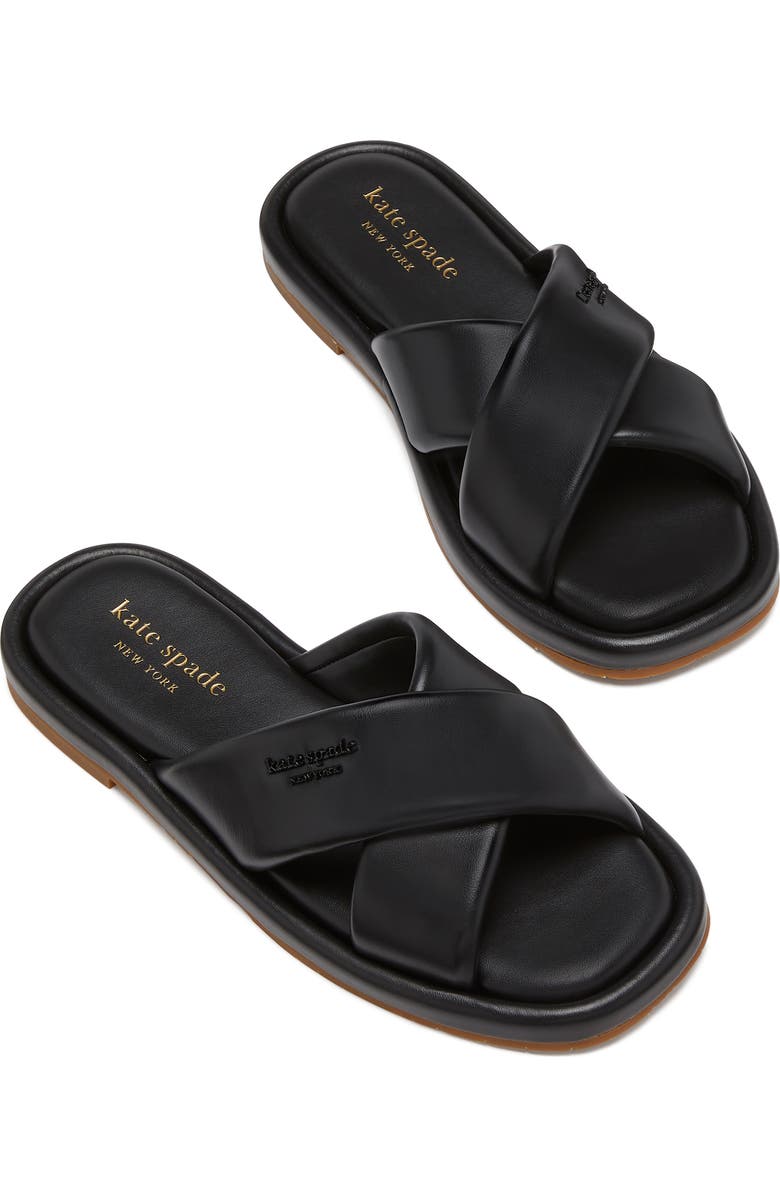 Kate Spade New York rio slide sandal, Alternate, color, Black