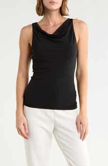 Cowl Neck Sleeveless Knit Top
