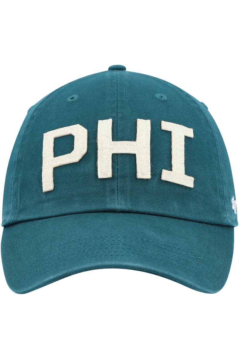 Women's '47 Midnight Green Philadelphia Eagles Finley Clean Up Adjustable Hat, Alternate, color, Green