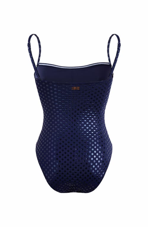 Shop Vilebrequin Sparkling Bustier One-piece Relief Swimsuit