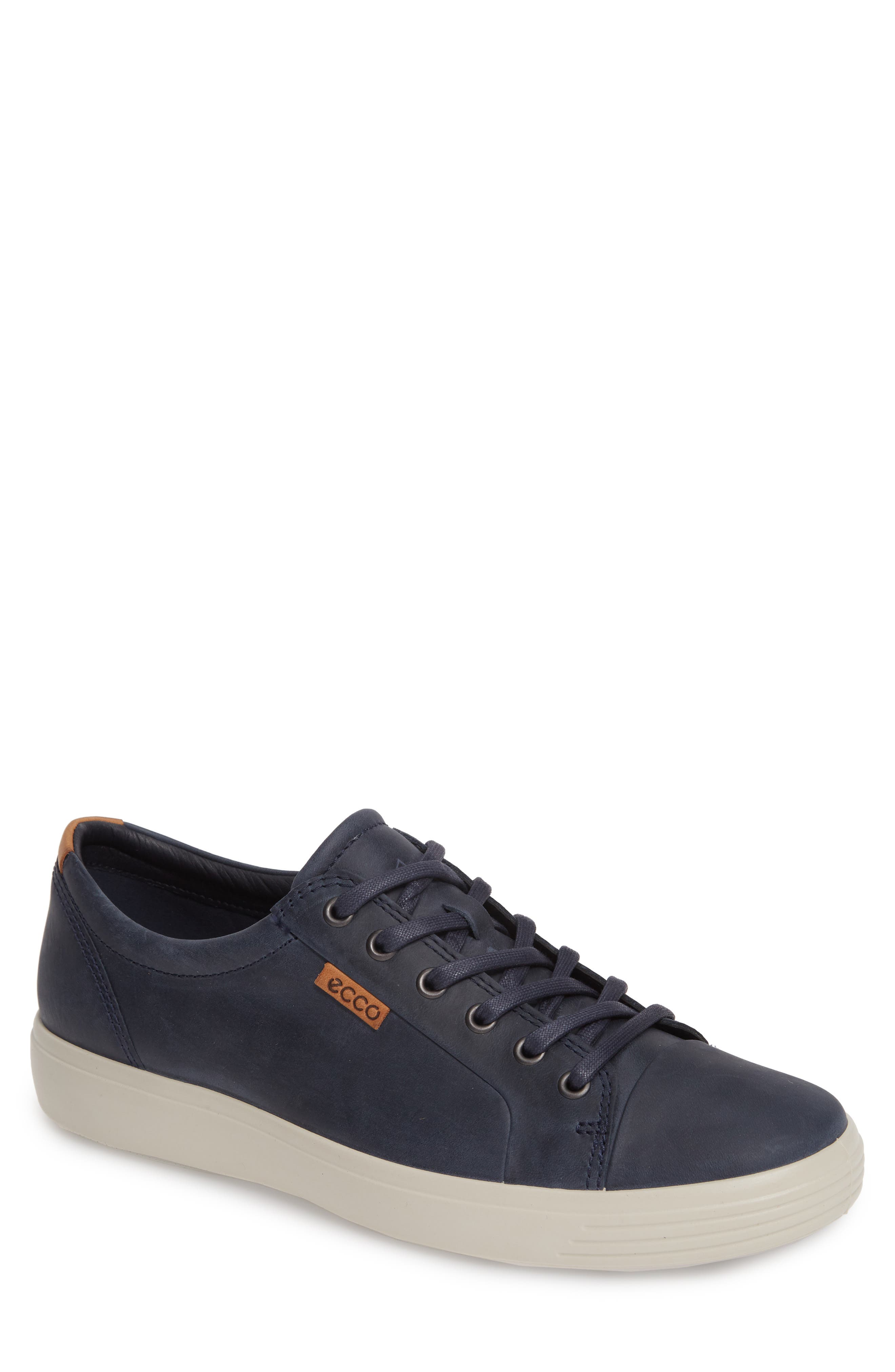 Soft 7 Sneaker, Main, color, MARINE BLUE LEATHER