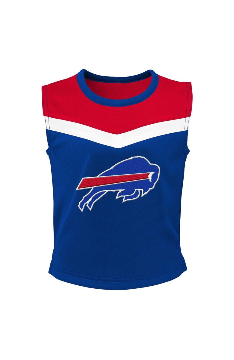 Outerstuff Girls Youth Royal Buffalo Bills Spirit Two-Piece Cheerleader Set, Alternate, color, Royal