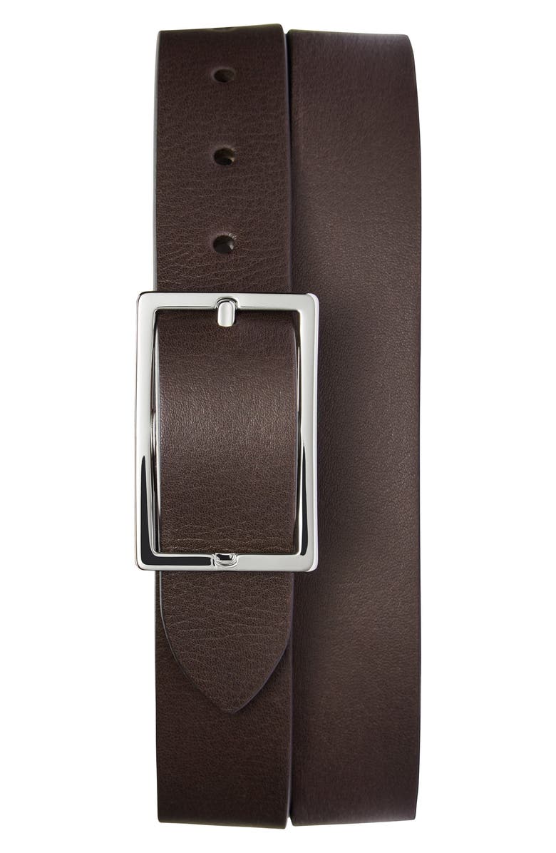 Shinola Reversible Leather Belt, Alternate, color, Blackdpbr