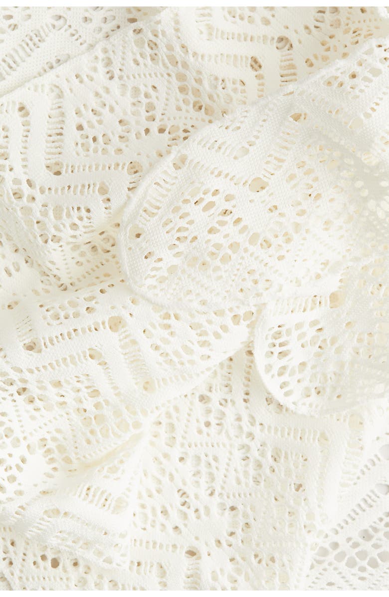 H&M 3-piece Crochet-look Swim Set, Alternate, color, White