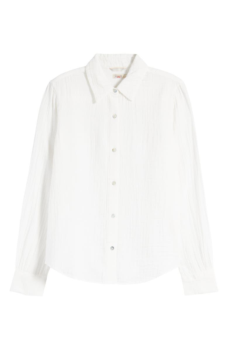 Faherty Dream Organic Cotton Gauze Button-Up Shirt, Alternate, color, 