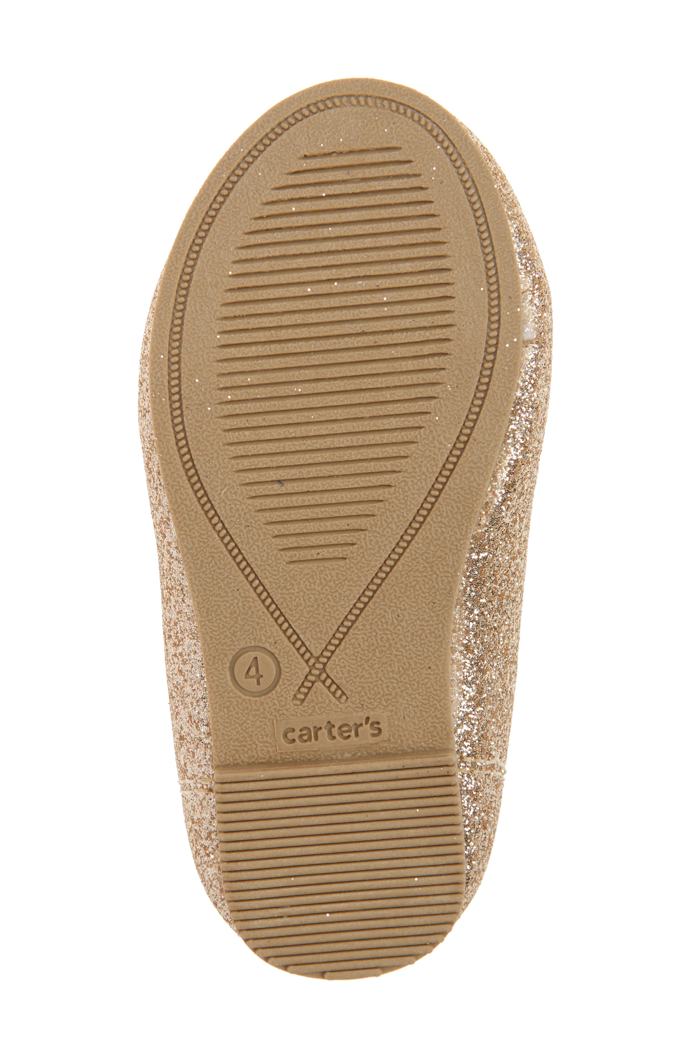CARTERS Kids' Ellaria Glitter Mary Jane Flat, Alternate, color, Gold