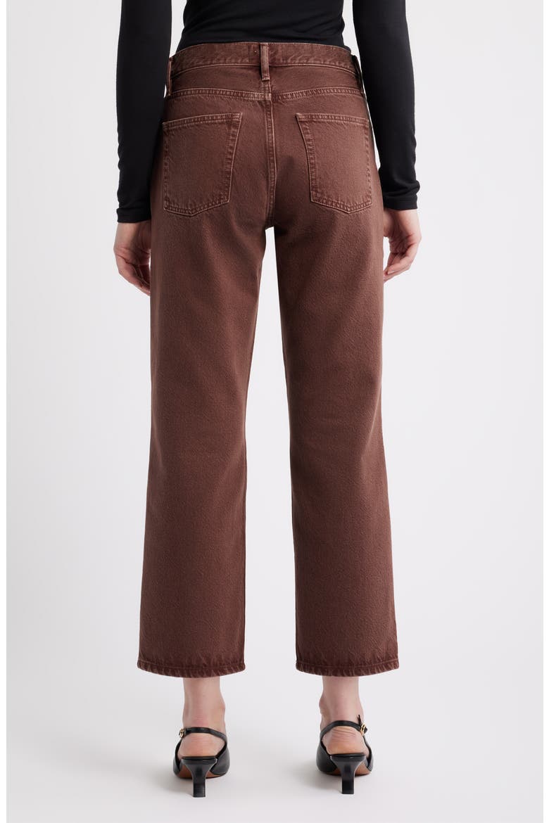 The Hang Mid Rise Ankle Straight Leg Jeans, Alternate, color, MULBERRY