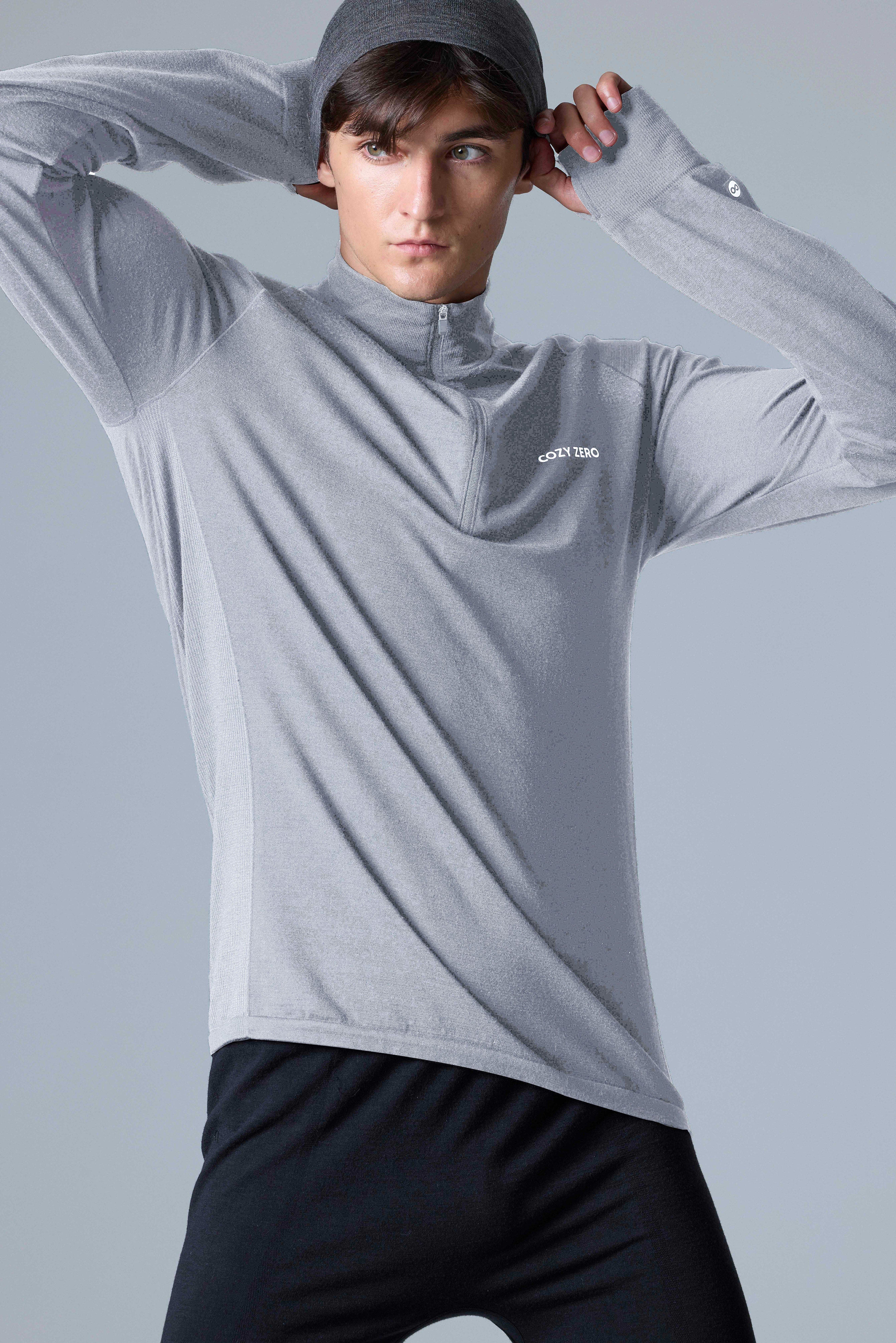 Tech Merino Classic Fit Half Zip Long Sleeve Base Layer - image 3