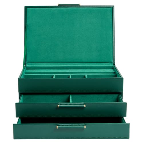 Wolf Sophia Jewelry Box With Drawers In Green