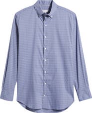 Peter Millar Stowe Crown Lite Check Performance Twill Button-Down Shirt