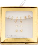 NORDSTROM RACK Demi-Fine 5-Pack Assorted Everyday Essential Earrings