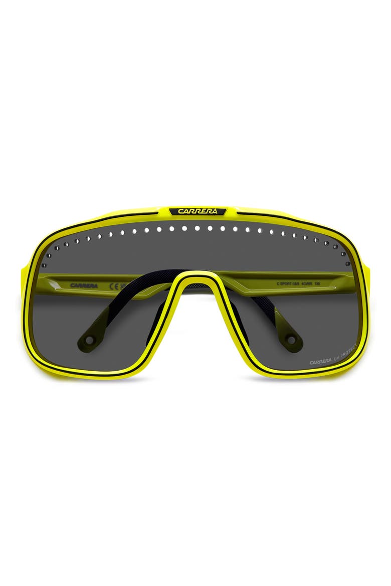 C Sport 99mm Mask Shield Sunglasses, Alternate, color, YELLOW BLACK/ GREY