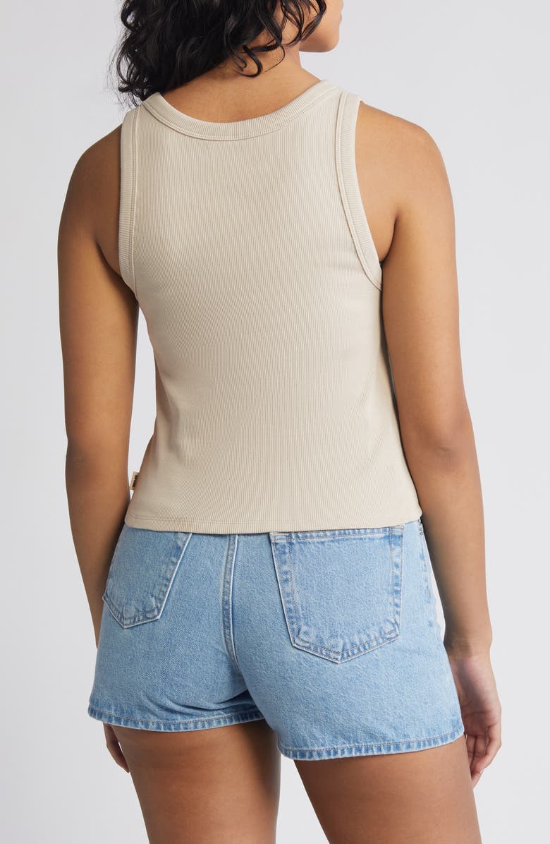 Rip Curl Sound Wave Rib Graphic Tank, Alternate, color, Natural