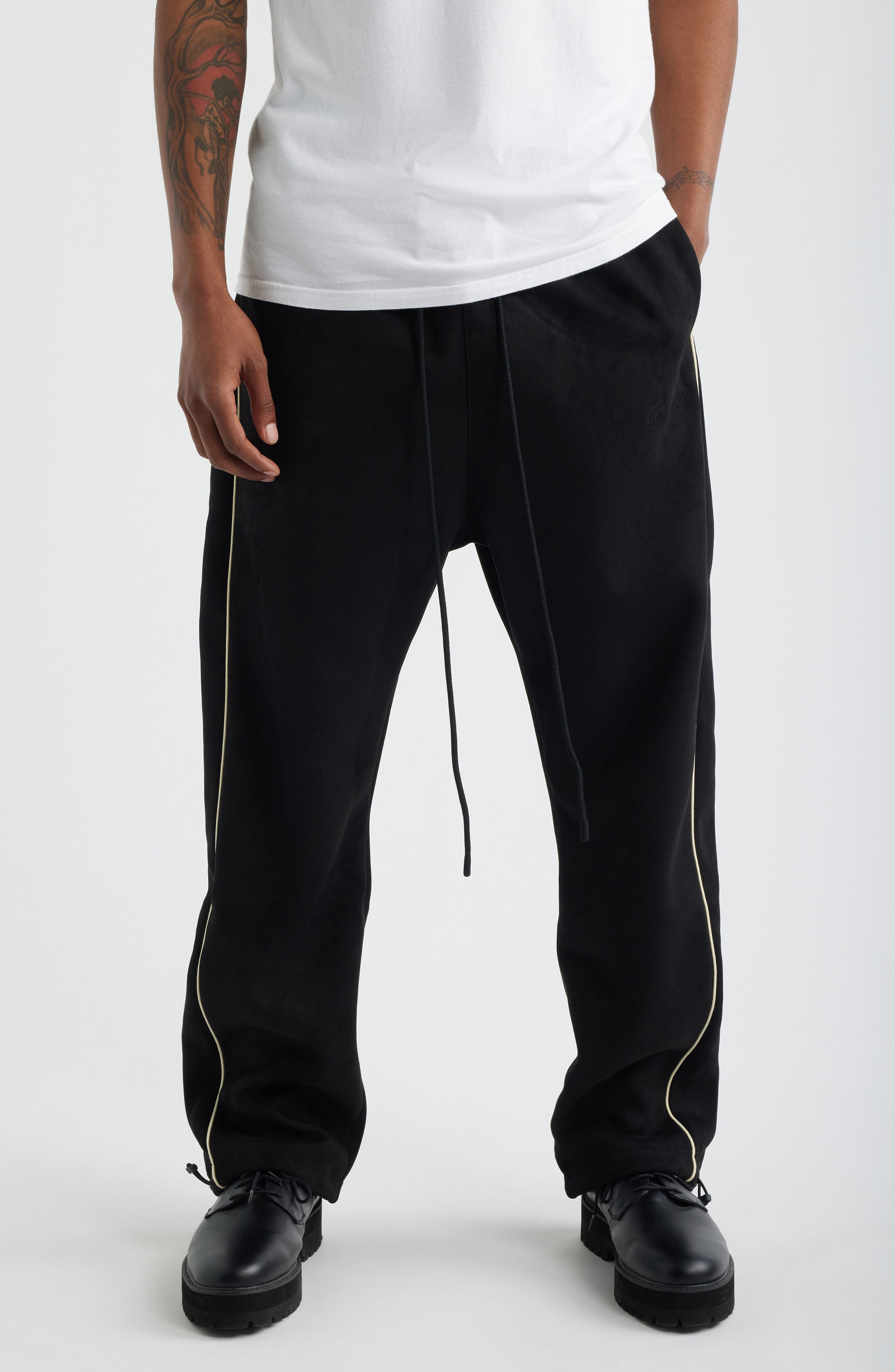 Fear of God Essentials Signature Relaxed Suede Fleece Pants (Men