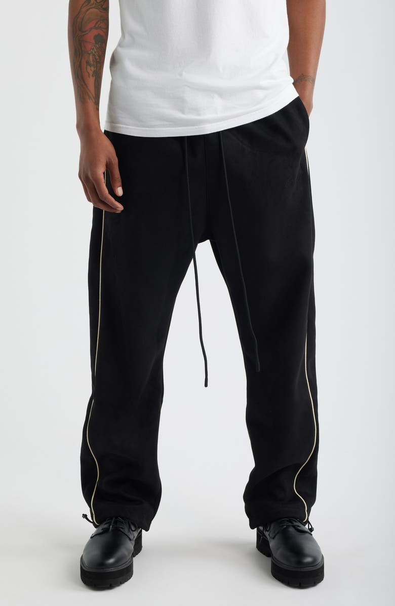 Fear of God Essentials Signature Relaxed Suede Fleece Pants, Main, color,