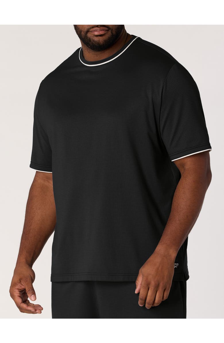 Reebok Big & Tall Performance Piped T-Shirt, Main, color, Black