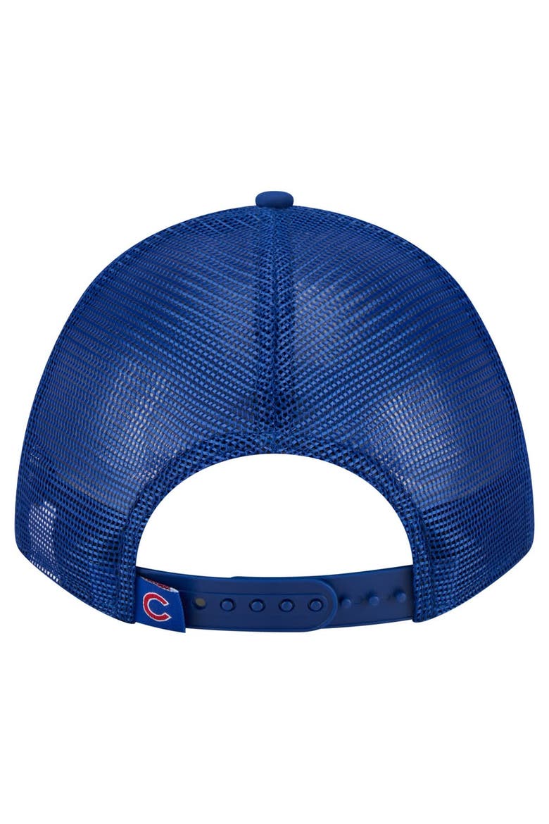 Men's New Era  Royal Chicago Cubs Minimalist 9FORTY A-Frame Adjustable Hat, Alternate, color, Royal