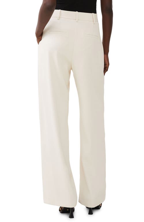 French Connection Harrie Wide Leg Suiting Pants In White