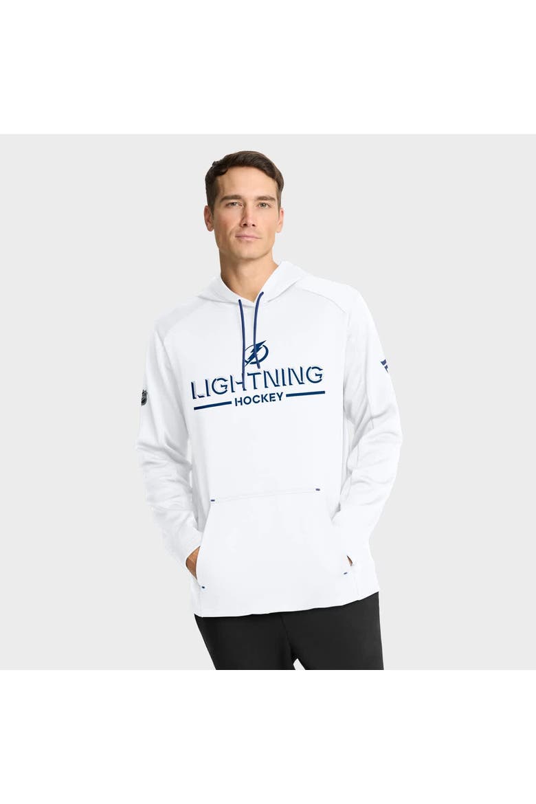 Men's Fanatics White Tampa Bay Lightning Authentic Pro Rink Hoodie, Main, color, White