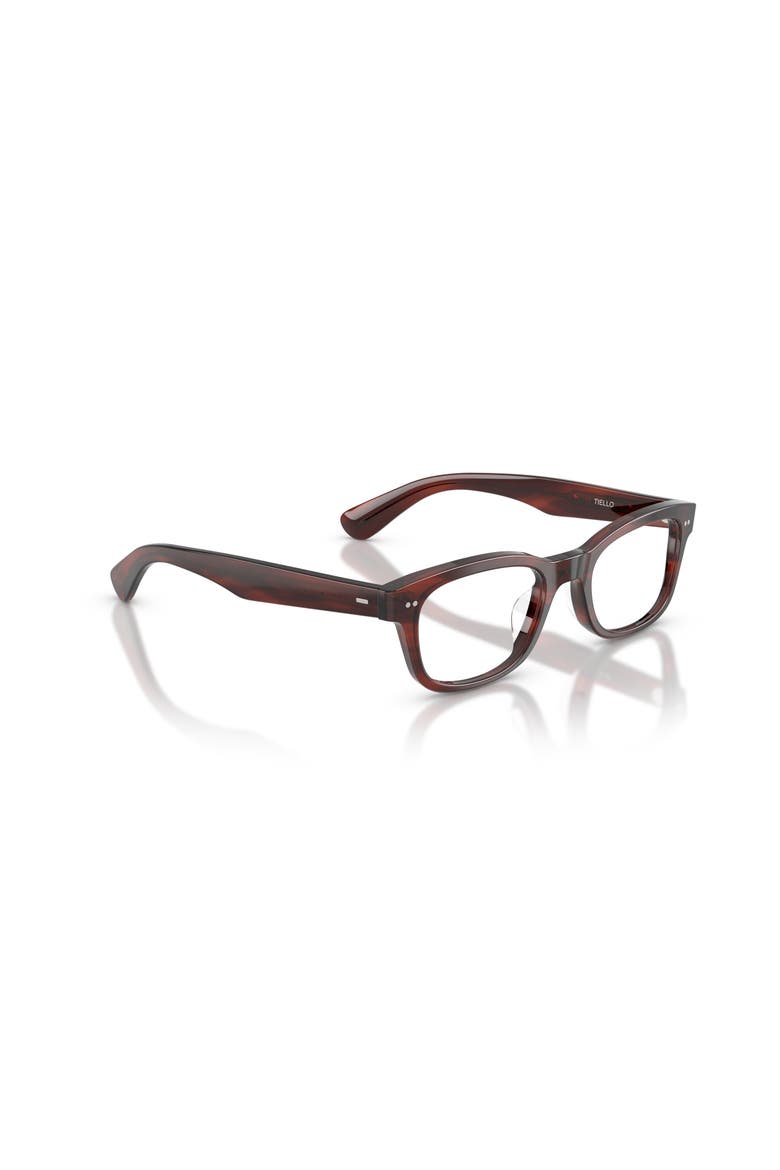 49mm Rectangle optical glasses, Alternate, color, Brown