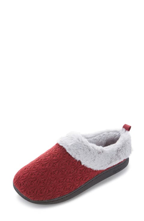Knit Faux Fur Lined Slipper (Women)