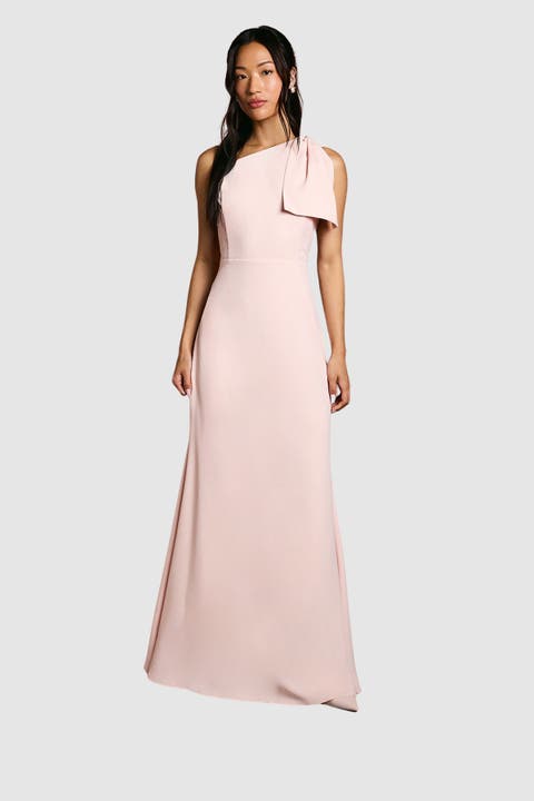 One Shoulder Maxi Bridesmaid Dress