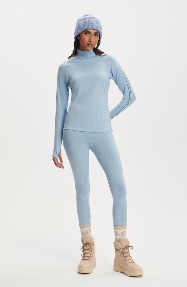 Varley Always Warm Super High Waist Base Layer Leggings, Alternate, color, Glacier Marl